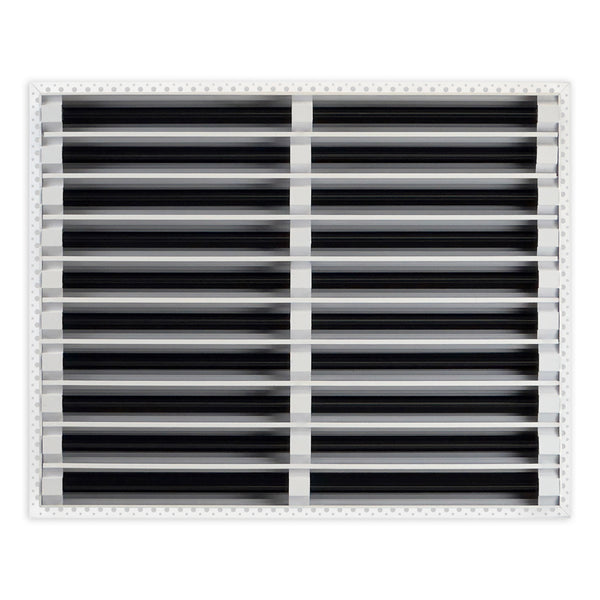 BUILDMART - 25x20 Mud In Air Vent Cover - Drywall Mud-in White Air Vent - Mud Linear Slot Diffuser - Register Grille for Ceiling and Walls - Texas Buildmart