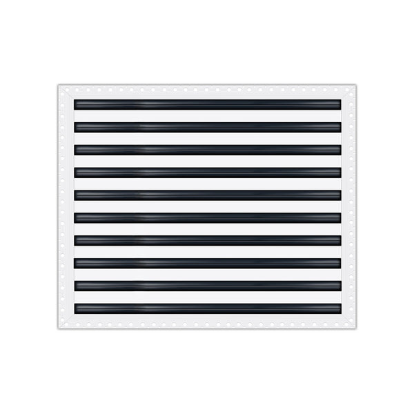 BUILDMART - 25x20 Mud In Air Vent Cover - Drywall Mud-in White Air Vent - Mud Linear Slot Diffuser - Register Grille for Ceiling and Walls - Texas Buildmart