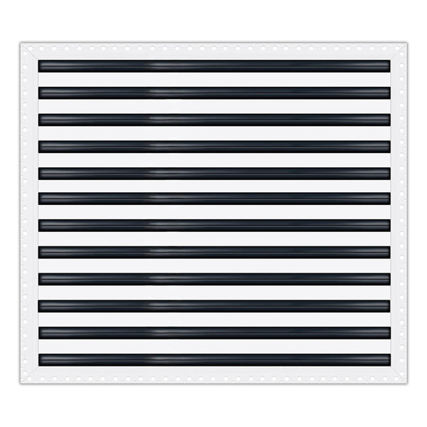 BUILDMART - 25x24 Mud In Air Vent Cover - Drywall Mud-in White Air Vent - Mud Linear Slot Diffuser - Register Grille for Ceiling and Walls - Texas Buildmart