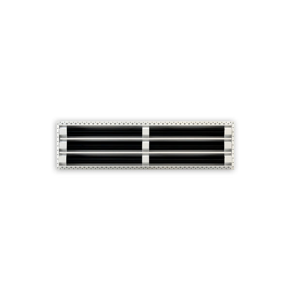 BUILDMART - 25x6 Mud In Air Vent Cover - Drywall Mud-in White Air Vent - Mud Linear Slot Diffuser - Register Grille for Ceiling and Walls - Texas Buildmart
