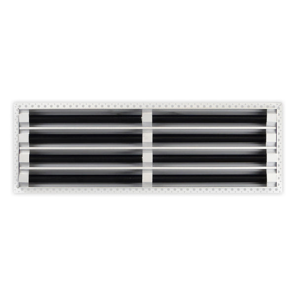 BUILDMART - 26x8 Mud In Air Vent Cover - Drywall Mud-in White Air Vent - Mud Linear Slot Diffuser - Register Grille for Ceiling and Walls - Texas Buildmart