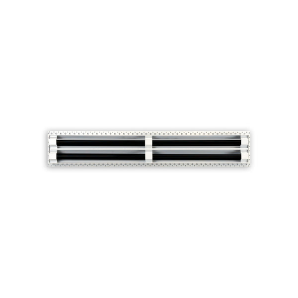 BUILDMART - 28x4 Mud In Air Vent Cover - Drywall Mud-in White Air Vent - Mud Linear Slot Diffuser - Register Grille for Ceiling and Walls - Texas Buildmart