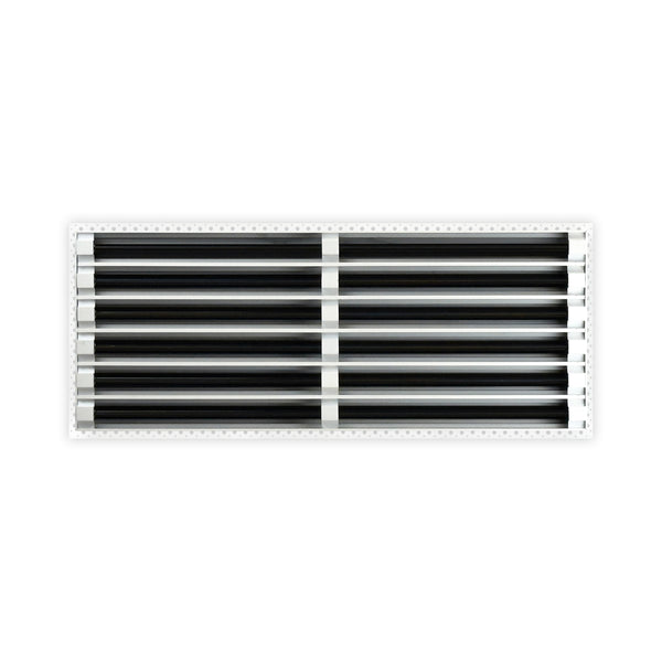 BUILDMART - 30x12 Mud In Air Vent Cover - Drywall Mud-in White Air Vent - Mud Linear Slot Diffuser - Register Grille for Ceiling and Walls - Texas Buildmart
