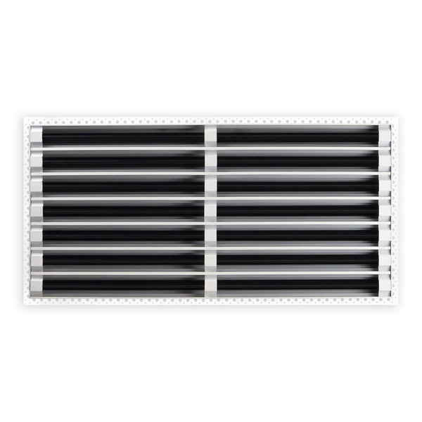 BUILDMART - 30x14 Mud In Air Vent Cover - Drywall Mud-in White Air Vent - Mud Linear Slot Diffuser - Register Grille for Ceiling and Walls - Texas Buildmart