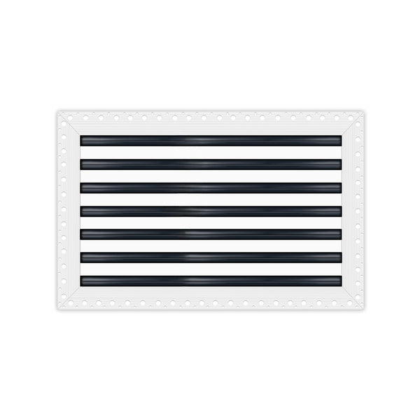 BUILDMART - 30x14 Mud In Air Vent Cover - Drywall Mud-in White Air Vent - Mud Linear Slot Diffuser - Register Grille for Ceiling and Walls - Texas Buildmart