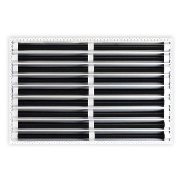 BUILDMART - 30x18 Mud In Air Vent Cover - Drywall Mud-in White Air Vent - Mud Linear Slot Diffuser - Register Grille for Ceiling and Walls - Texas Buildmart