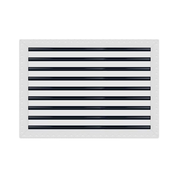 BUILDMART - 30x18 Mud In Air Vent Cover - Drywall Mud-in White Air Vent - Mud Linear Slot Diffuser - Register Grille for Ceiling and Walls - Texas Buildmart