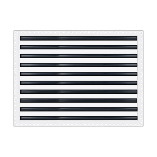 BUILDMART - 30x20 Mud In Air Vent Cover - Drywall Mud-in White Air Vent - Mud Linear Slot Diffuser - Register Grille for Ceiling and Walls - Texas Buildmart