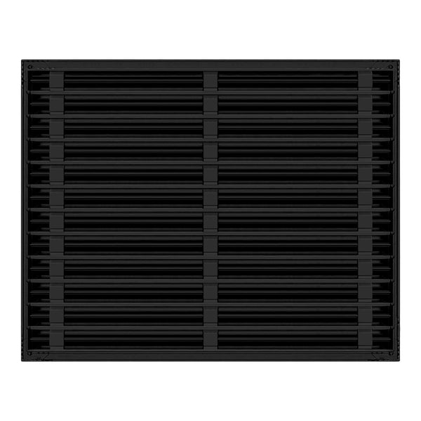Back of 30x24 Modern Air Vent Cover Black - 30x24 Standard Linear Slot Diffuser Black - Texas Buildmart