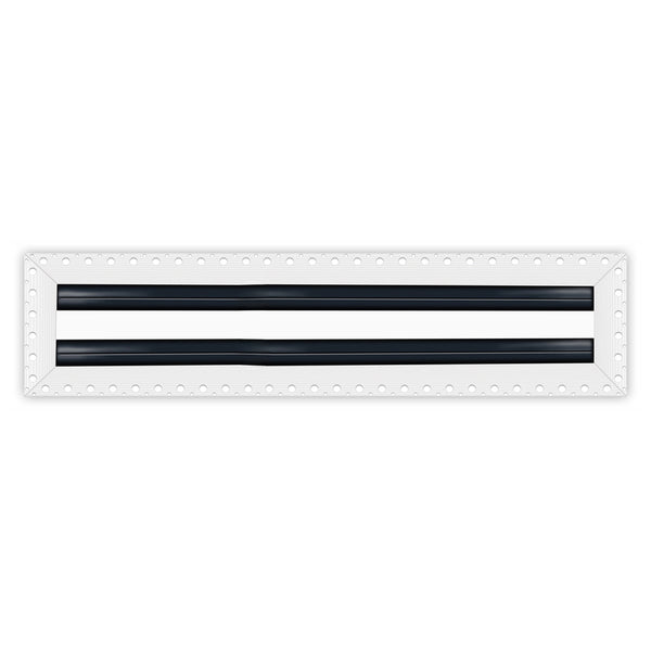 BUILDMART - 30x4 Mud In Air Vent Cover - Drywall Mud-in White Air Vent - Mud Linear Slot Diffuser - Register Grille for Ceiling and Walls - Texas Buildmart