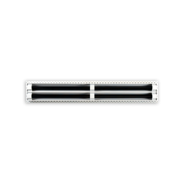 BUILDMART - 30x4 Mud In Air Vent Cover - Drywall Mud-in White Air Vent - Mud Linear Slot Diffuser - Register Grille for Ceiling and Walls - Texas Buildmart