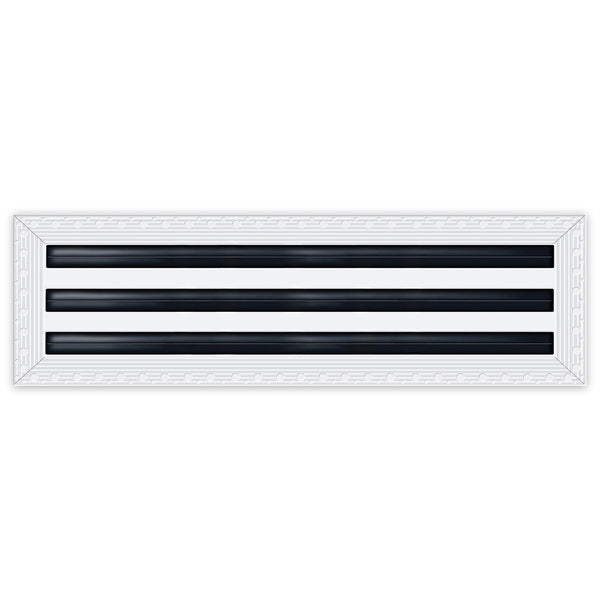 BUILDMART - 30x6 Mud In Air Vent Cover - Drywall Mud-in White Air Vent - Mud Linear Slot Diffuser - Register Grille for Ceiling and Walls - Texas Buildmart