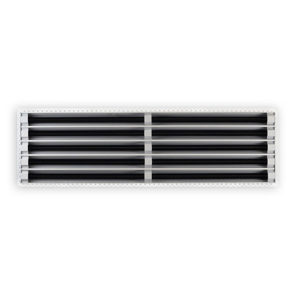 BUILDMART - 36x10 Mud In Air Vent Cover - Drywall Mud-in White Air Vent - Mud Linear Slot Diffuser - Register Grille for Ceiling and Walls - Texas Buildmart