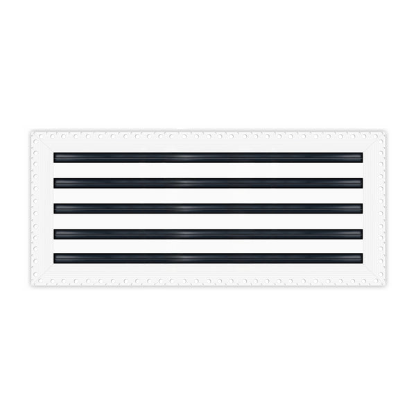 BUILDMART - 36x10 Mud In Air Vent Cover - Drywall Mud-in White Air Vent - Mud Linear Slot Diffuser - Register Grille for Ceiling and Walls - Texas Buildmart