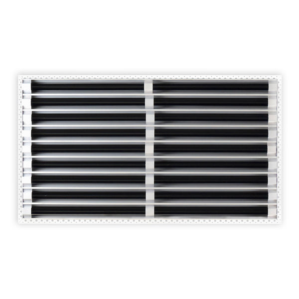 BUILDMART - 36x18 Mud In Air Vent Cover - Drywall Mud-in White Air Vent - Mud Linear Slot Diffuser - Register Grille for Ceiling and Walls - Texas Buildmart