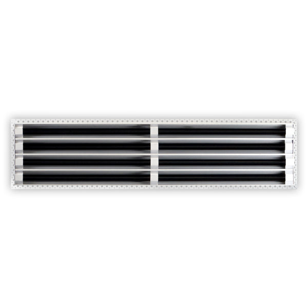 BUILDMART - 36x8 Mud In Air Vent Cover - Drywall Mud-in White Air Vent - Mud Linear Slot Diffuser - Register Grille for Ceiling and Walls - Texas Buildmart