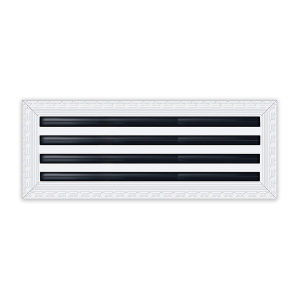 BUILDMART - 36x8 Mud In Air Vent Cover - Drywall Mud-in White Air Vent - Mud Linear Slot Diffuser - Register Grille for Ceiling and Walls - Texas Buildmart