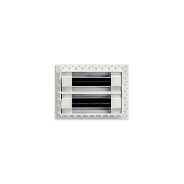 BUILDMART - 6x4 Mud In Air Vent Cover - Drywall Mud-in White Air Vent - Mud Linear Slot Diffuser - Register Grille for Ceiling and Walls - Texas Buildmart