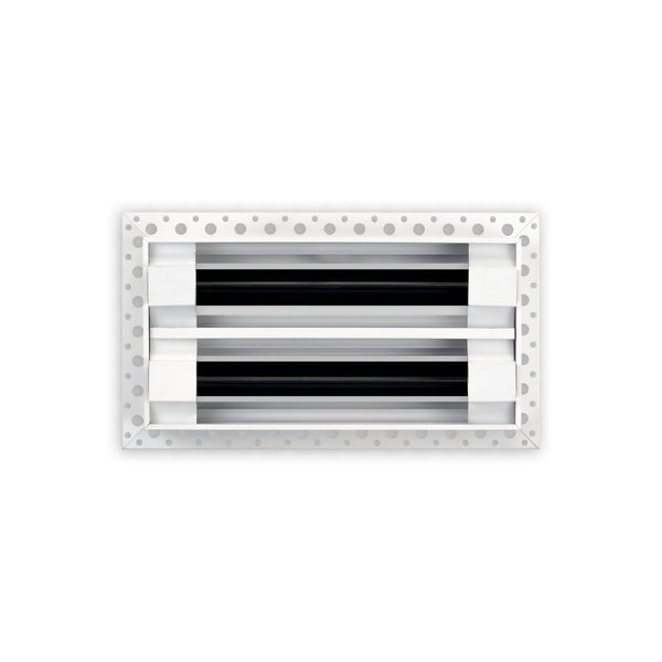 BUILDMART - 8x4  Mud In Air Vent Cover - Drywall Mud-in White Air Vent - Mud Linear Slot Diffuser - Register Grille for Ceiling and Walls - Texas Buildmart