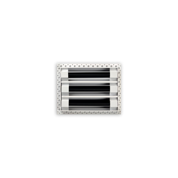 BUILDMART - 8x6 Mud In Air Vent Cover - Drywall Mud-in White Air Vent - Mud Linear Slot Diffuser - Register Grille for Ceiling and Walls - Texas Buildmart
