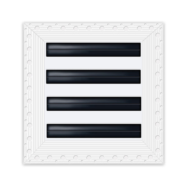 BUILDMART - 8x8 Mud In Air Vent Cover - Drywall Mud-in White Air Vent - Mud Linear Slot Diffuser - Register Grille for Ceiling and Walls - Texas Buildmart
